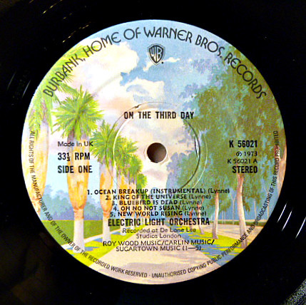 Electric Light Orchestra  On The Third Day : LP A